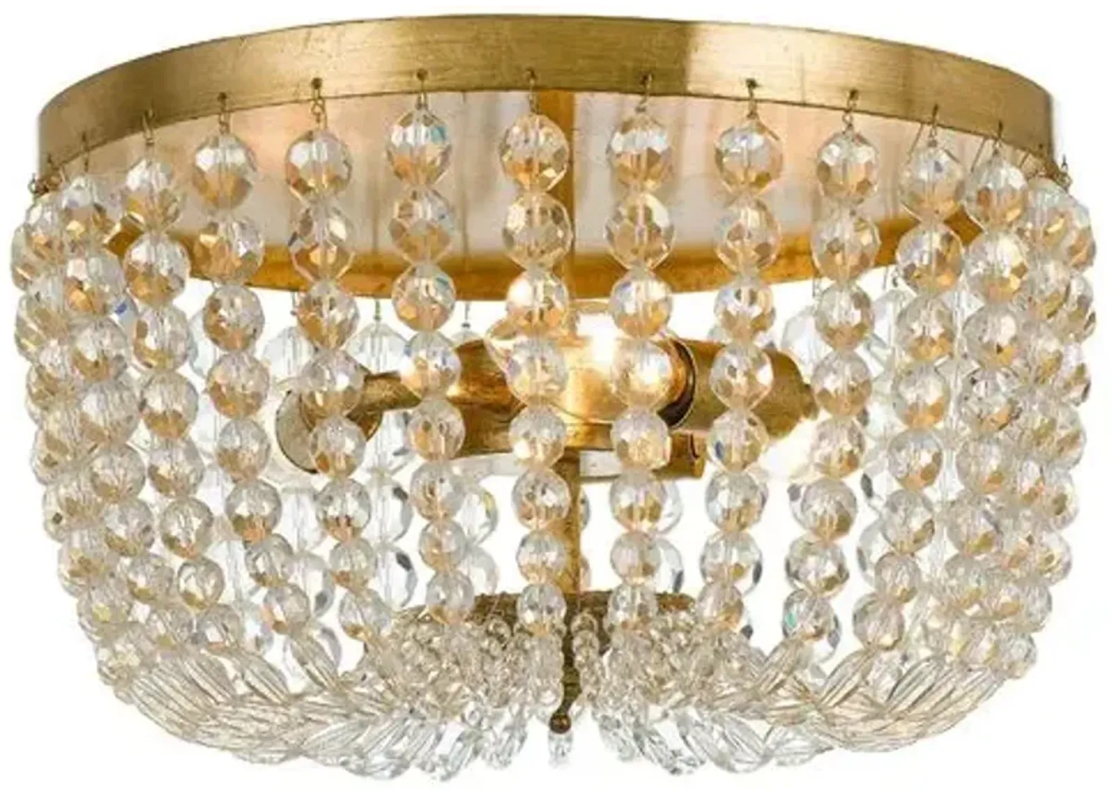 Rylee Crystal Flush Mount - Gold/Clear - Crystorama