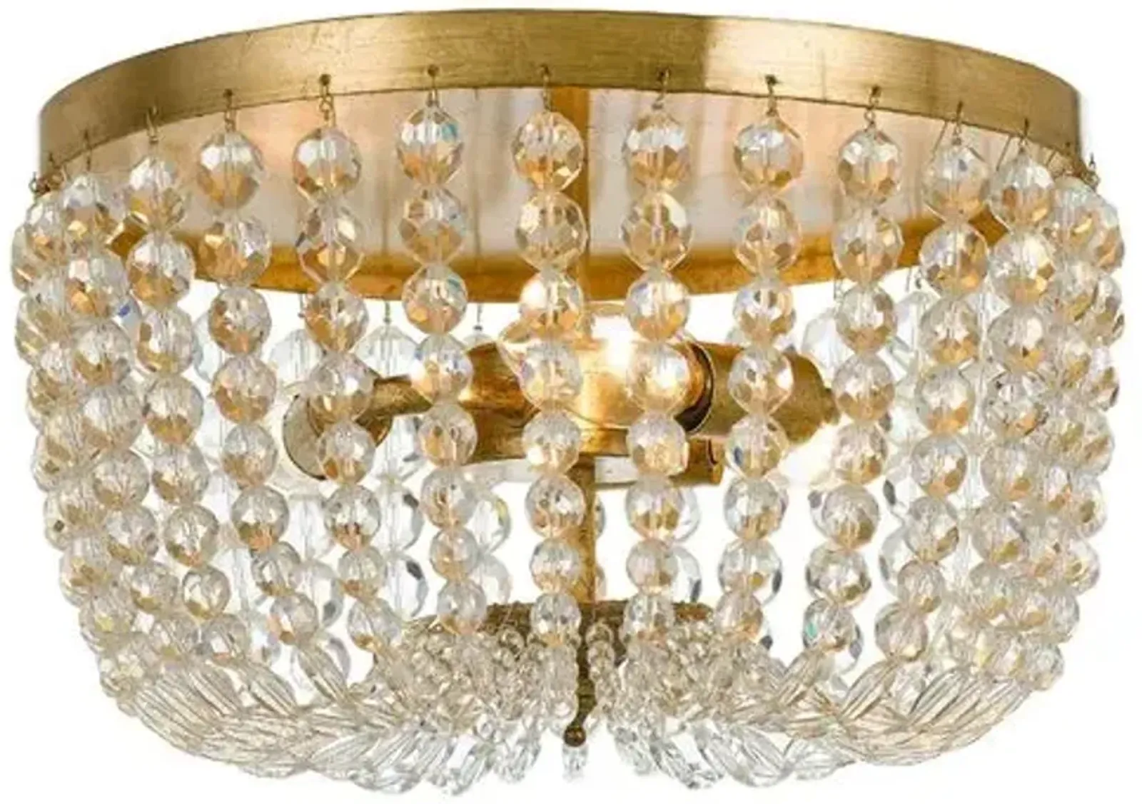 Rylee Crystal Flush Mount - Gold/Clear - Crystorama