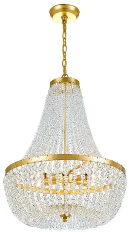 Rylee Crystal Chandelier - Gold/Clear - Crystorama