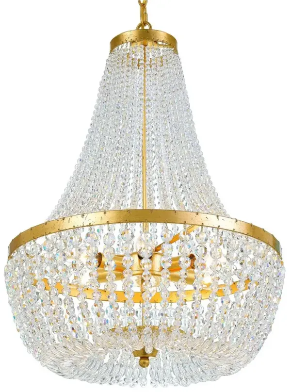 Rylee Crystal Chandelier - Gold/Clear - Crystorama