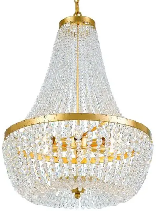 Rylee Crystal Chandelier - Gold/Clear - Crystorama