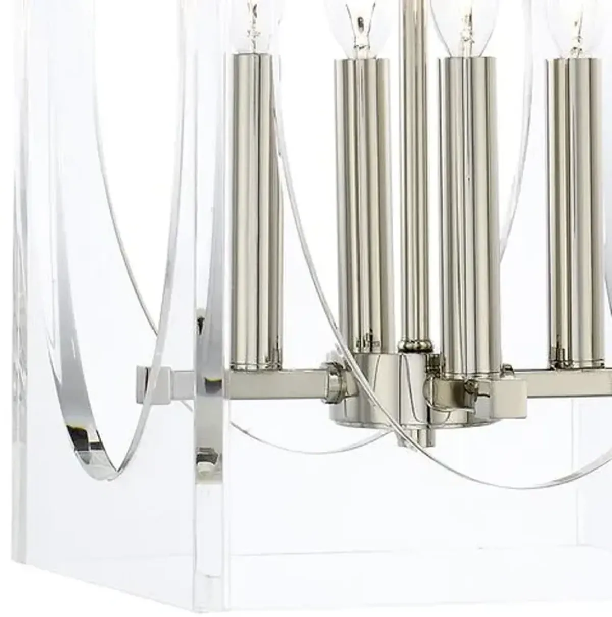 Drake Narrow Chandelier - Clear/Nickel - Crystorama