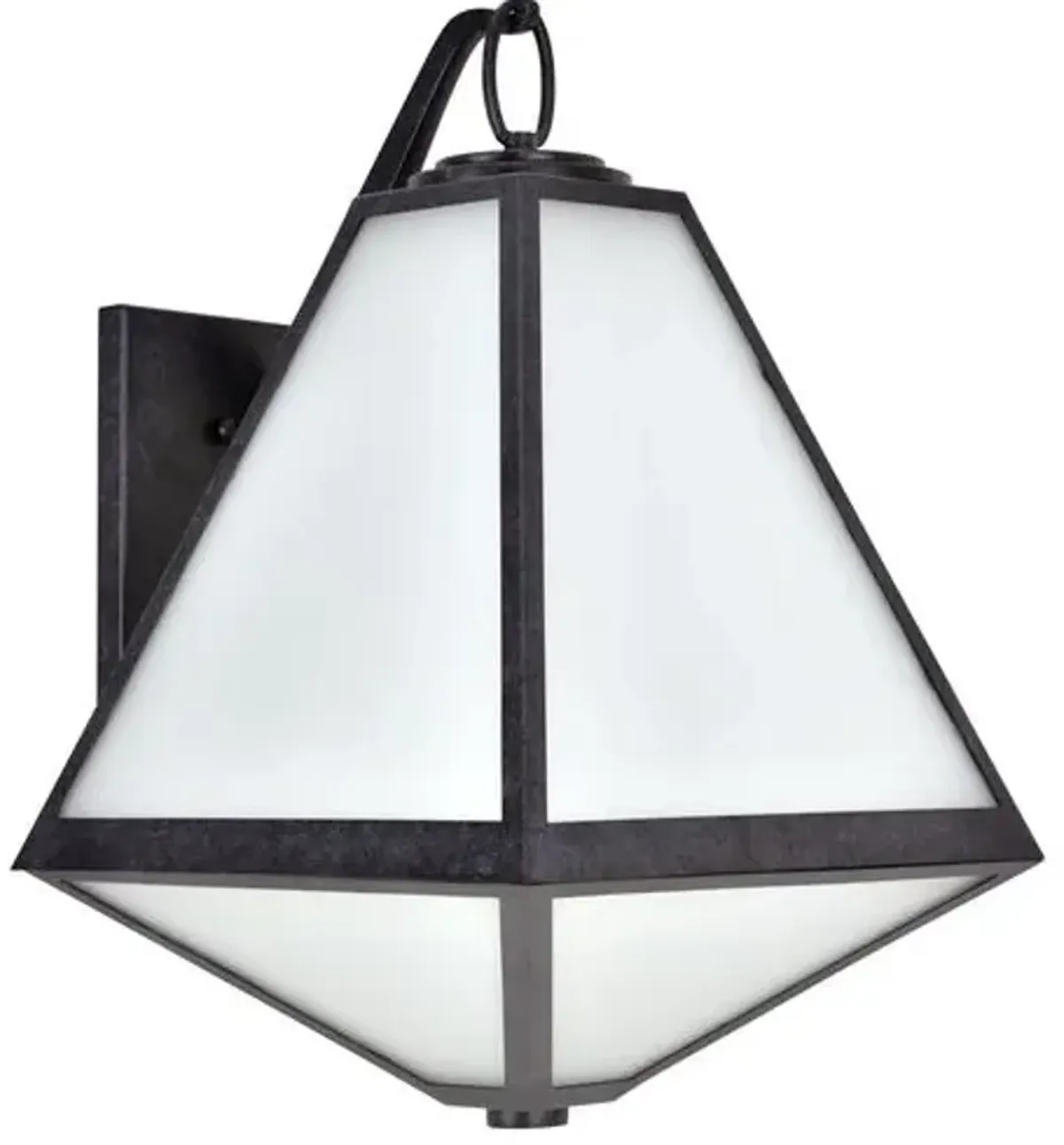 Glacier Outdoor 3-Light Sconce - Charcoal - Crystorama - Gray