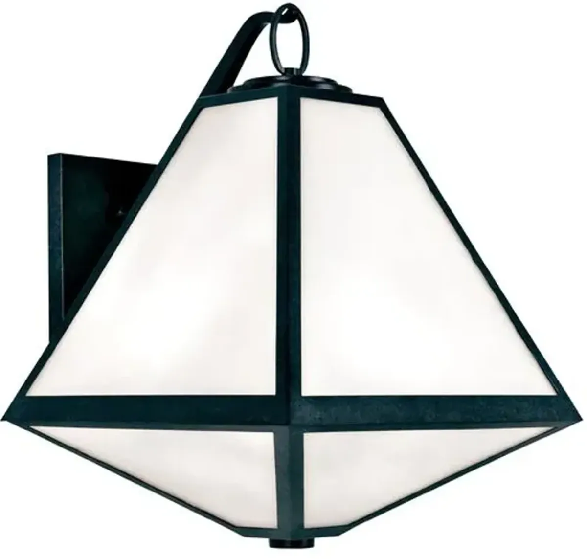 Glacier Outdoor 3-Light Sconce - Charcoal - Crystorama - Gray