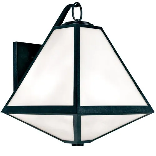 Glacier Outdoor 3-Light Sconce - Charcoal - Crystorama - Gray