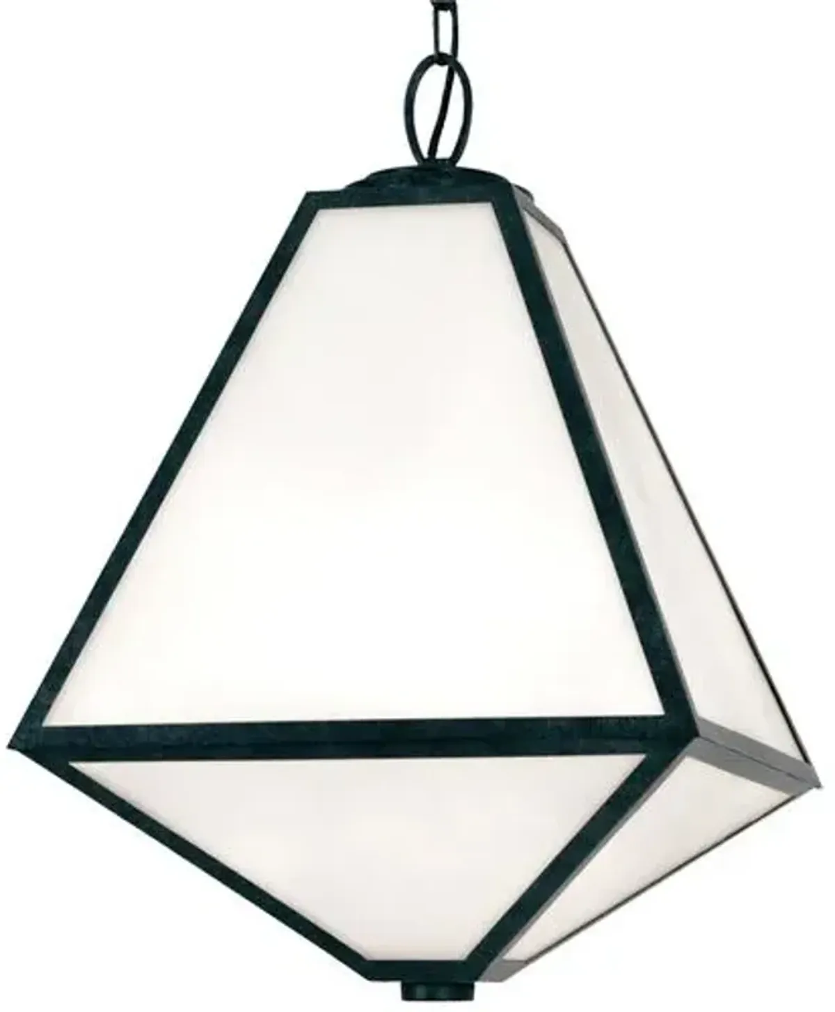 Glacier Outdoor 3-Light Chandelier - Charcoal - Crystorama - Gray