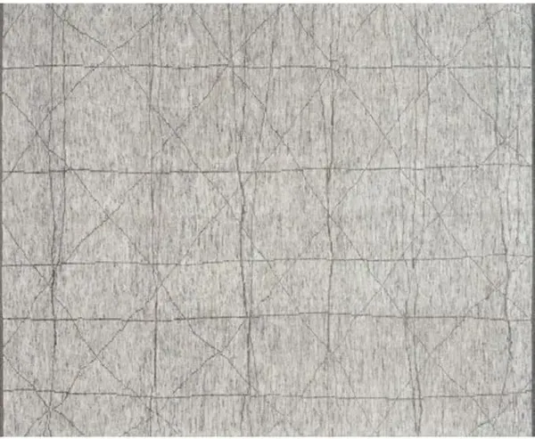 Reposa Hand-Knotted Rug - Slate/Gray - Gray