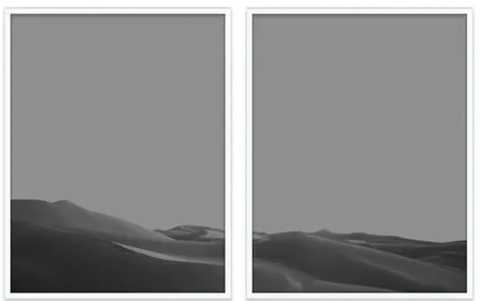 Alex Hoerner - Imperial Dunes III Diptych - Gray