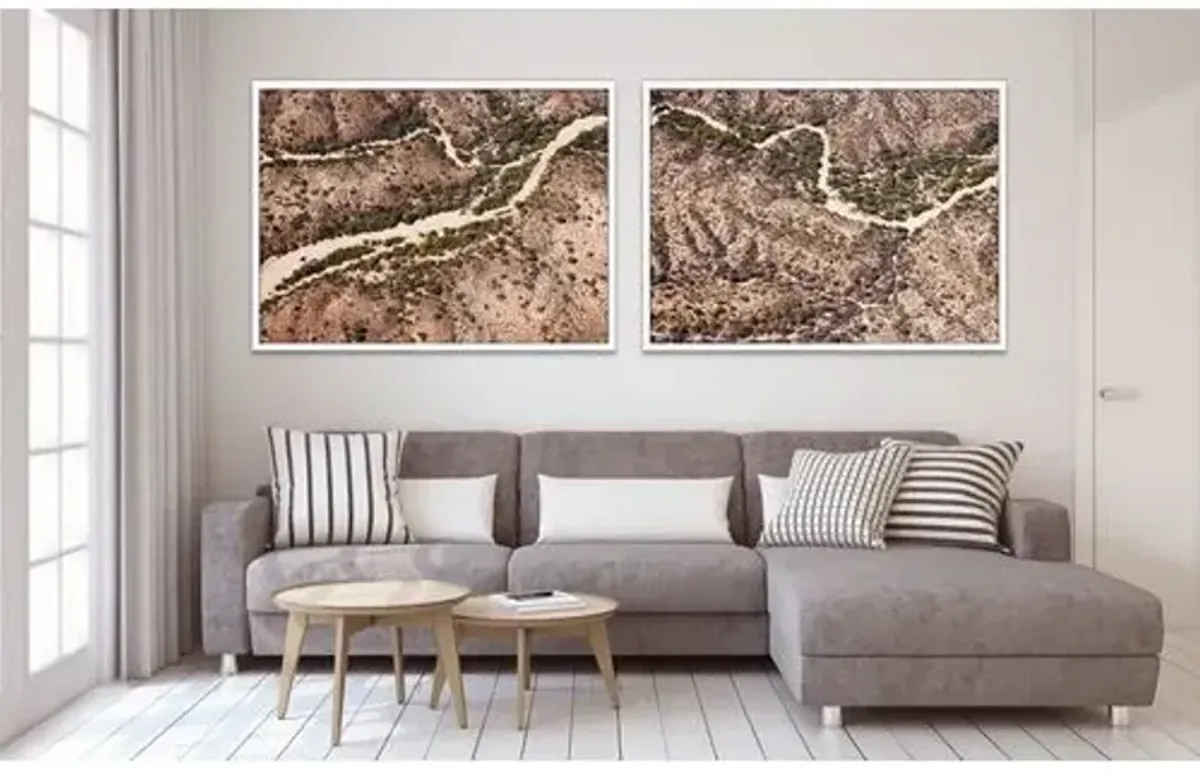 Bryce Duffy - Riverbed Diptych - Beige