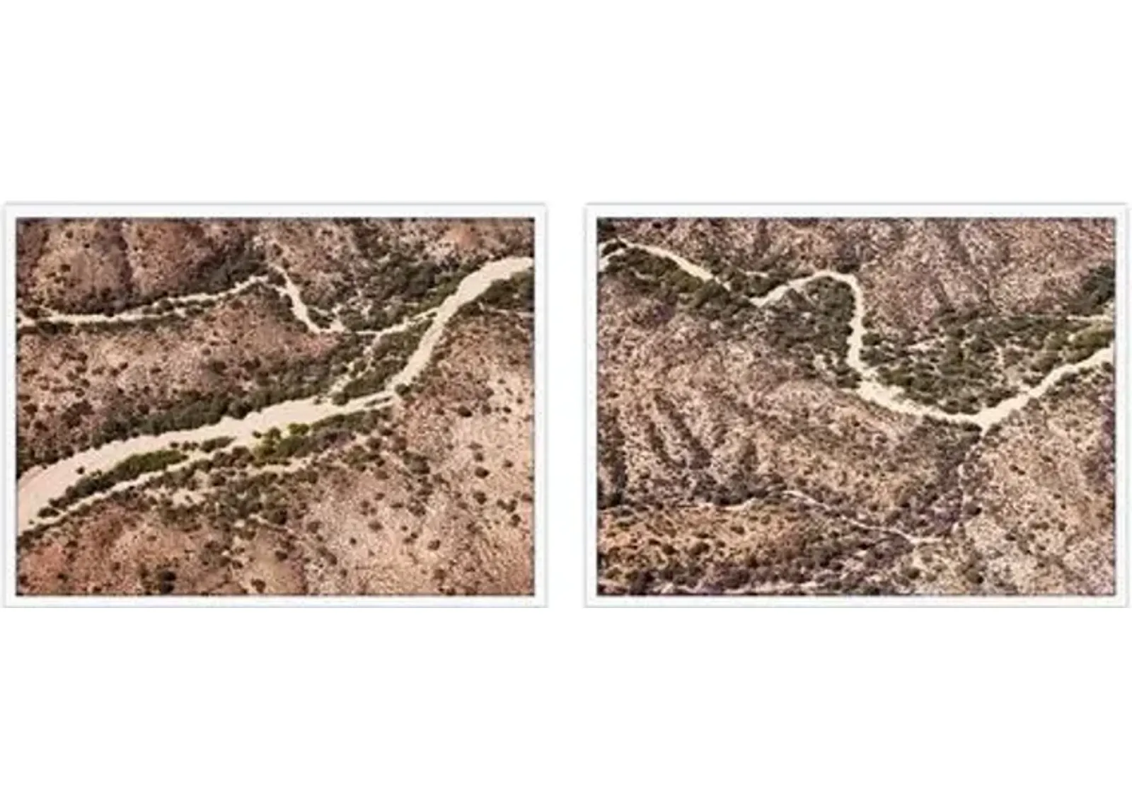 Bryce Duffy - Riverbed Diptych - Beige