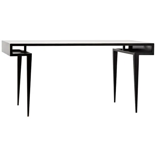 Stiletto Writing Desk - Black - Noir - White