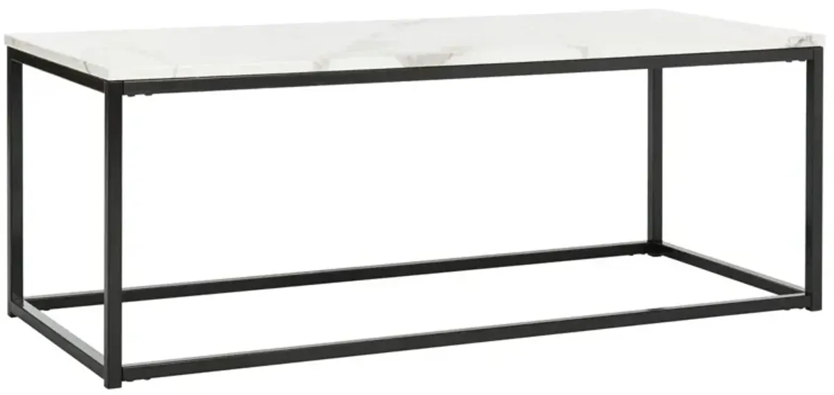 Cuevas Coffee Table, White/Gray