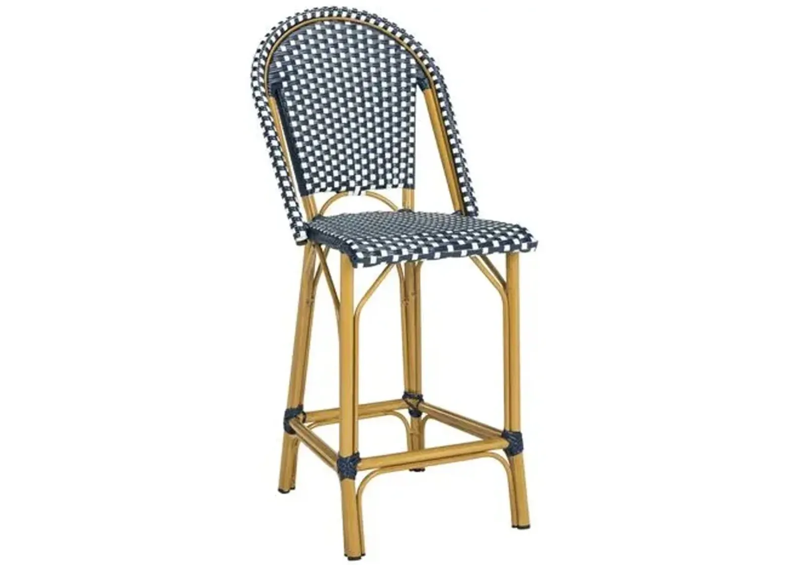 Mckenzie Counter Stool - Navy/White