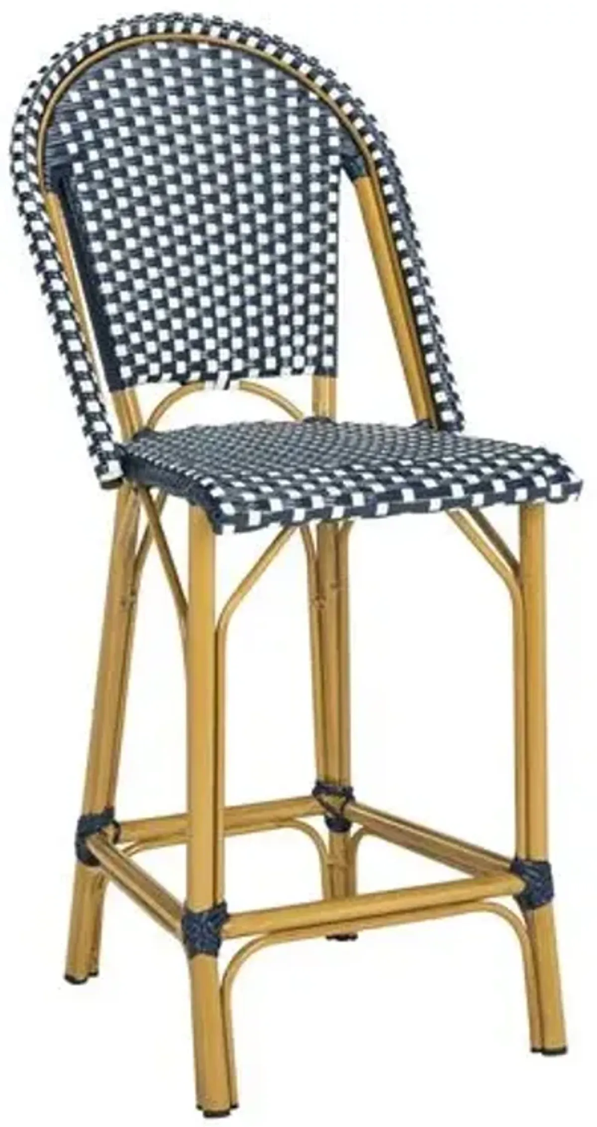 Mckenzie Counter Stool - Navy/White