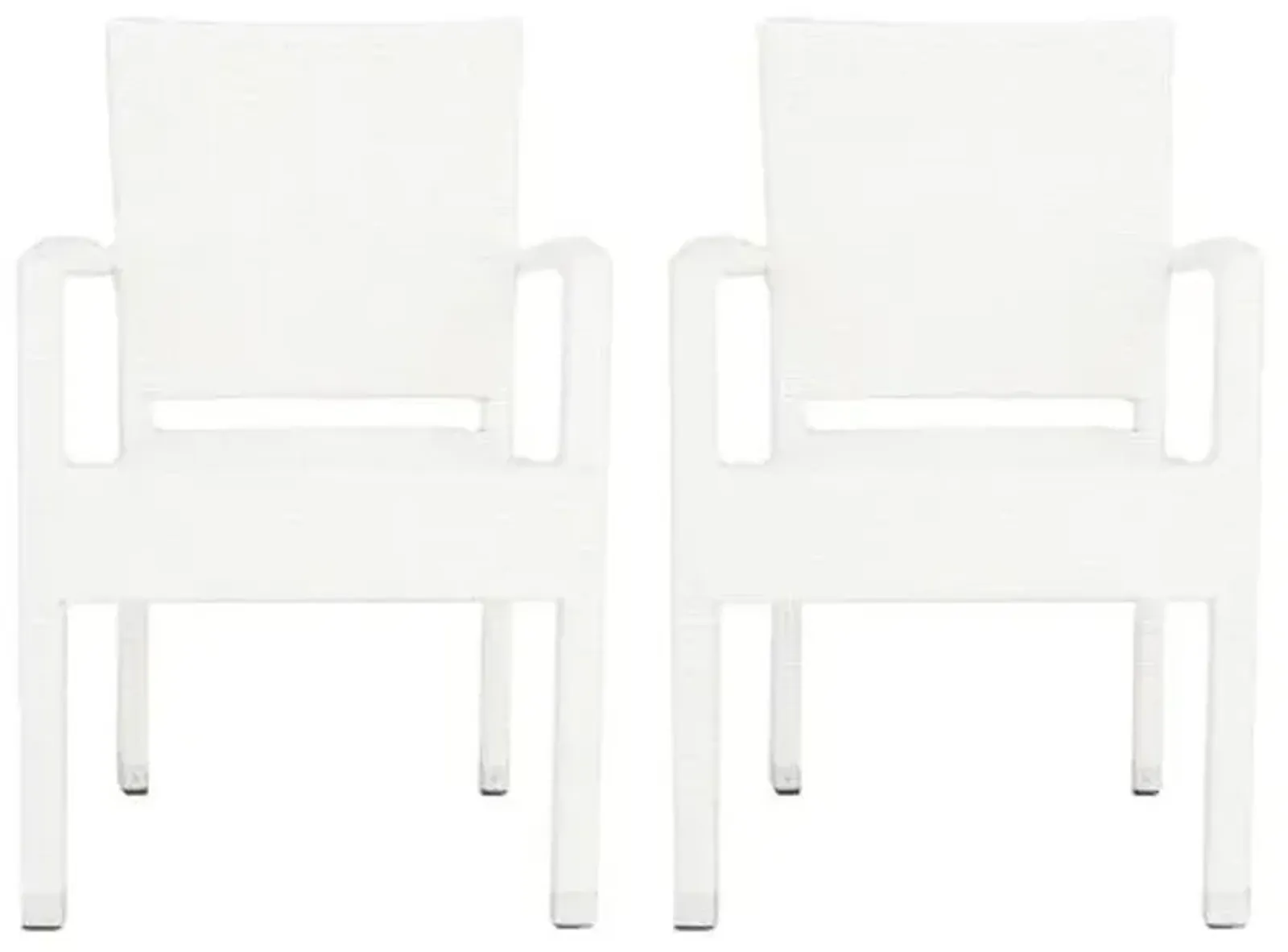 Set of 2 Tapia Outdoor Armchairs - White