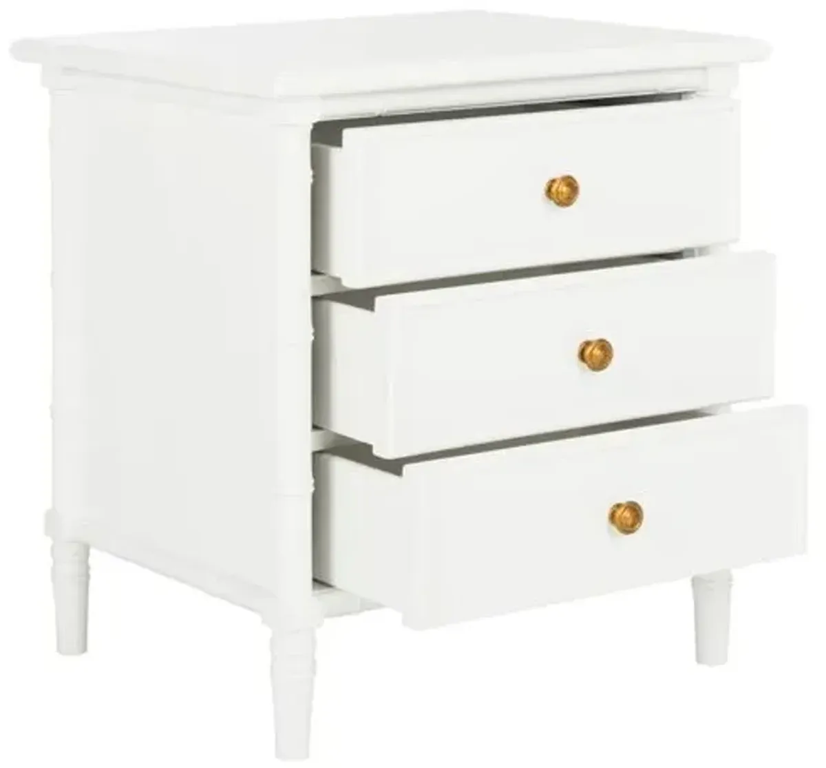 Erickson 3-Drawer Nightstand - White