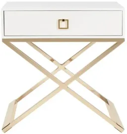 White/Brass color