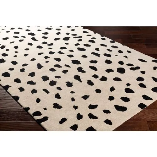 Eliza Rug - Beige/Black - Beige