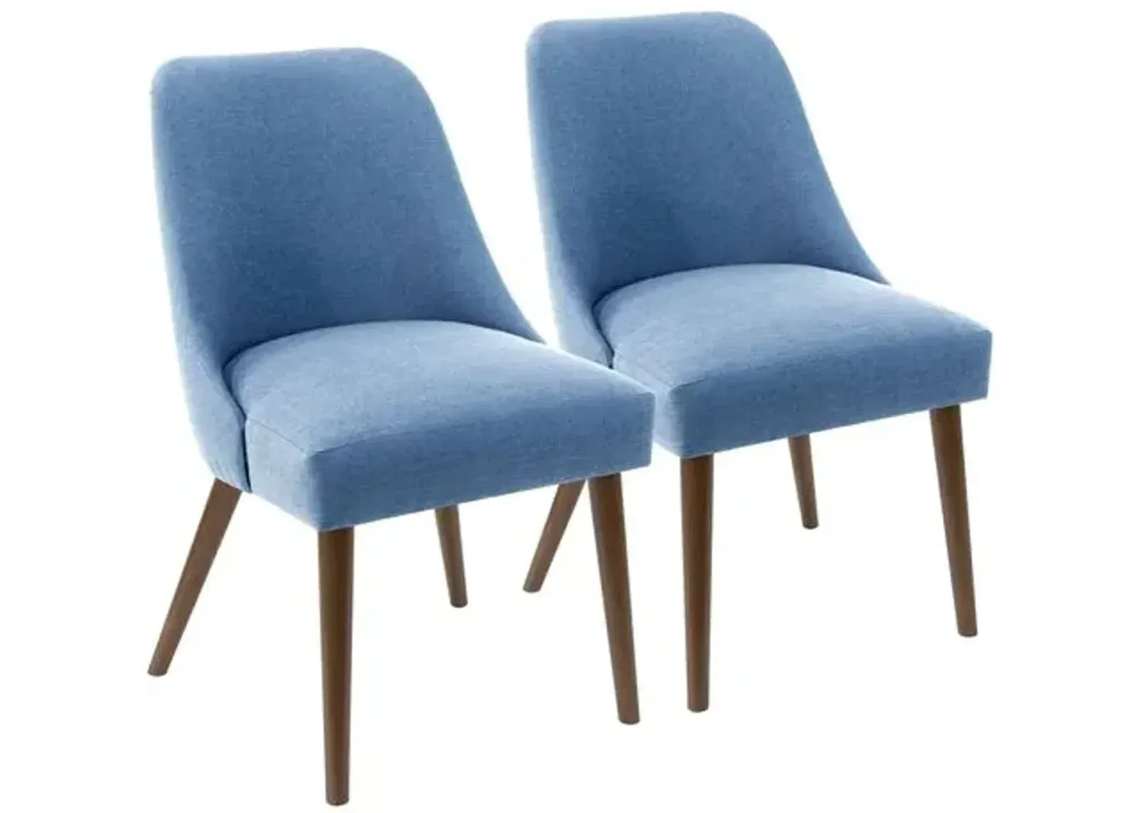 Set of 2 Barron Side Chairs - Handcrafted - Blue