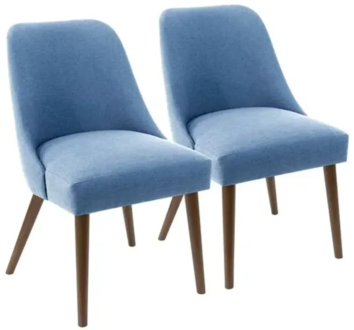 Set of 2 Barron Side Chairs - Handcrafted - Blue