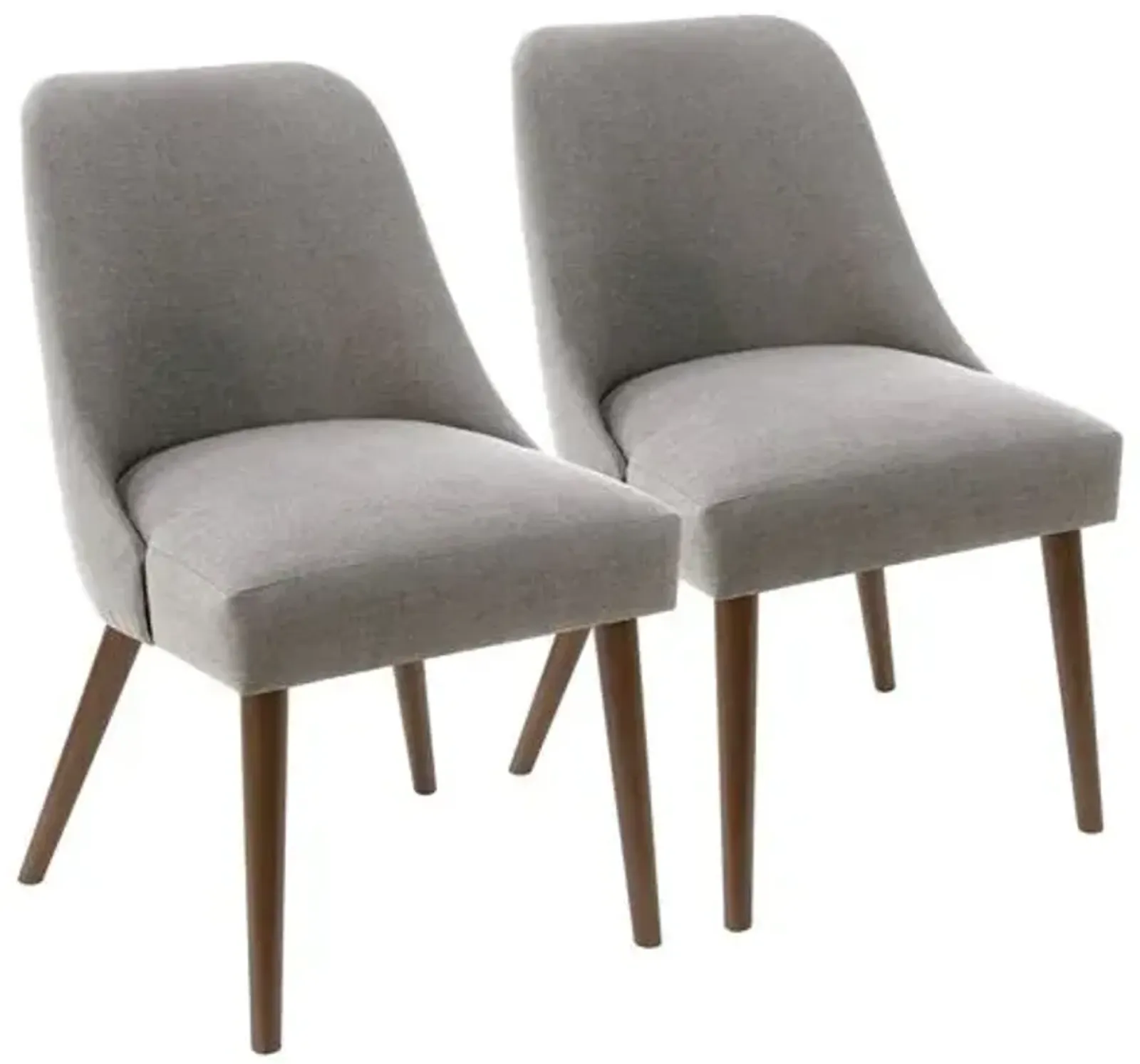 Set of 2 Barron Side Chairs - Handcrafted - Gray