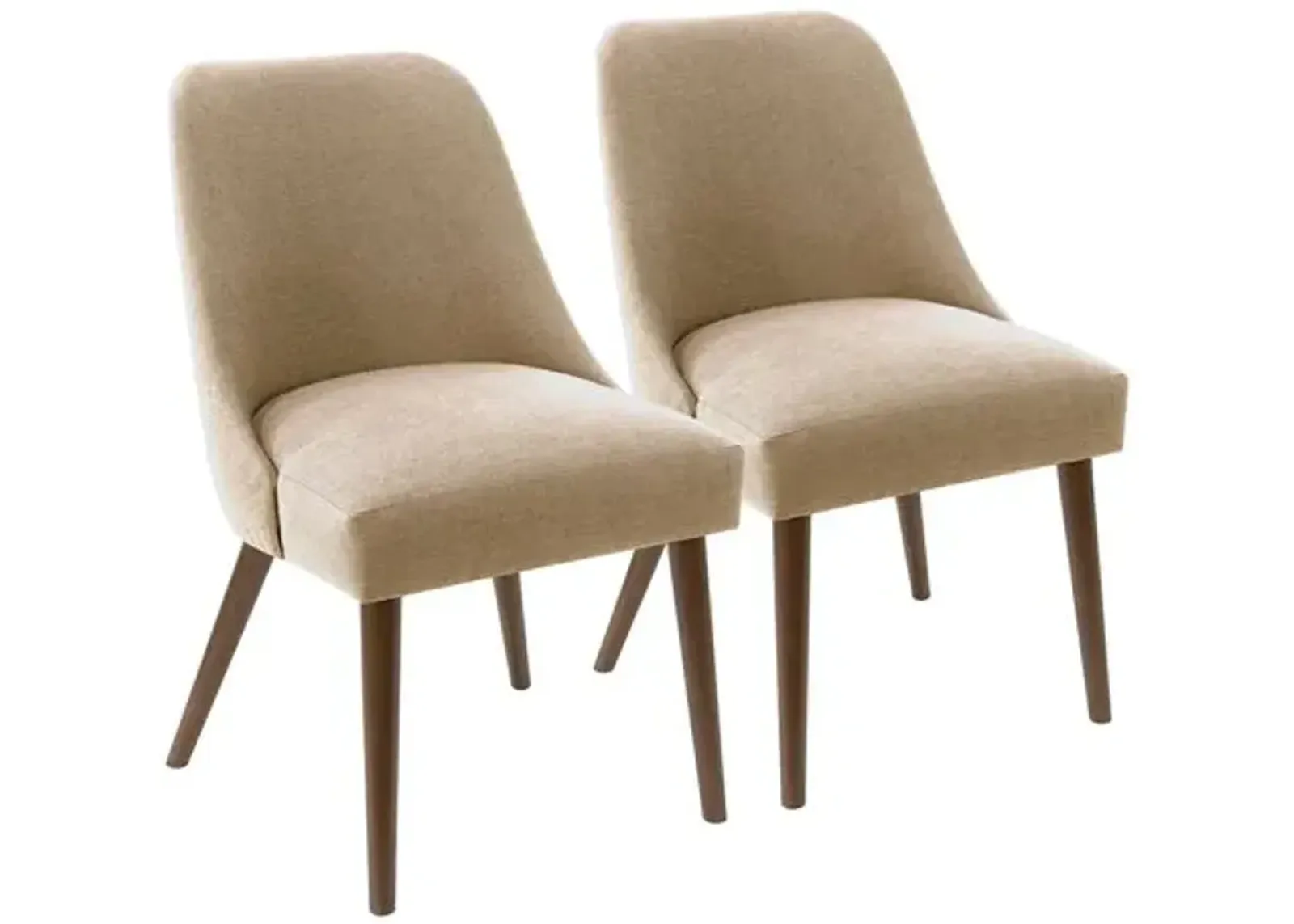 Set of 2 Barron Side Chairs - Handcrafted - Beige