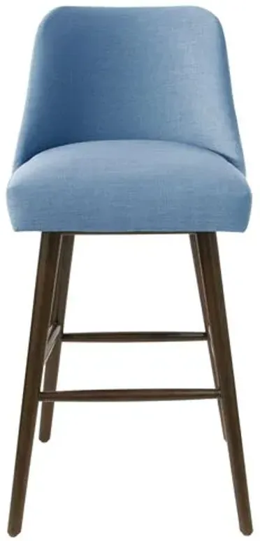 Barron Barstool - Handcrafted - Blue