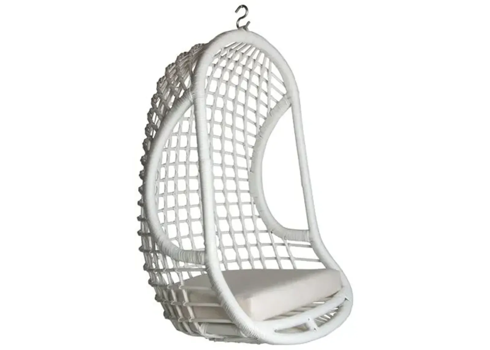 Troy Hanging Chair - White - Ivory