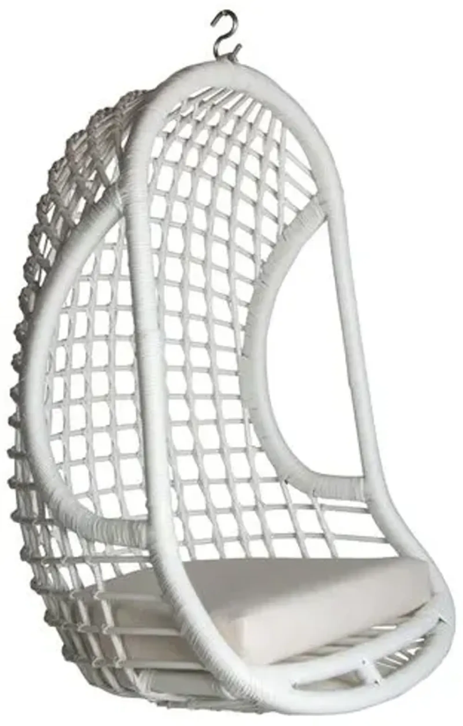 Troy Hanging Chair - White - Ivory