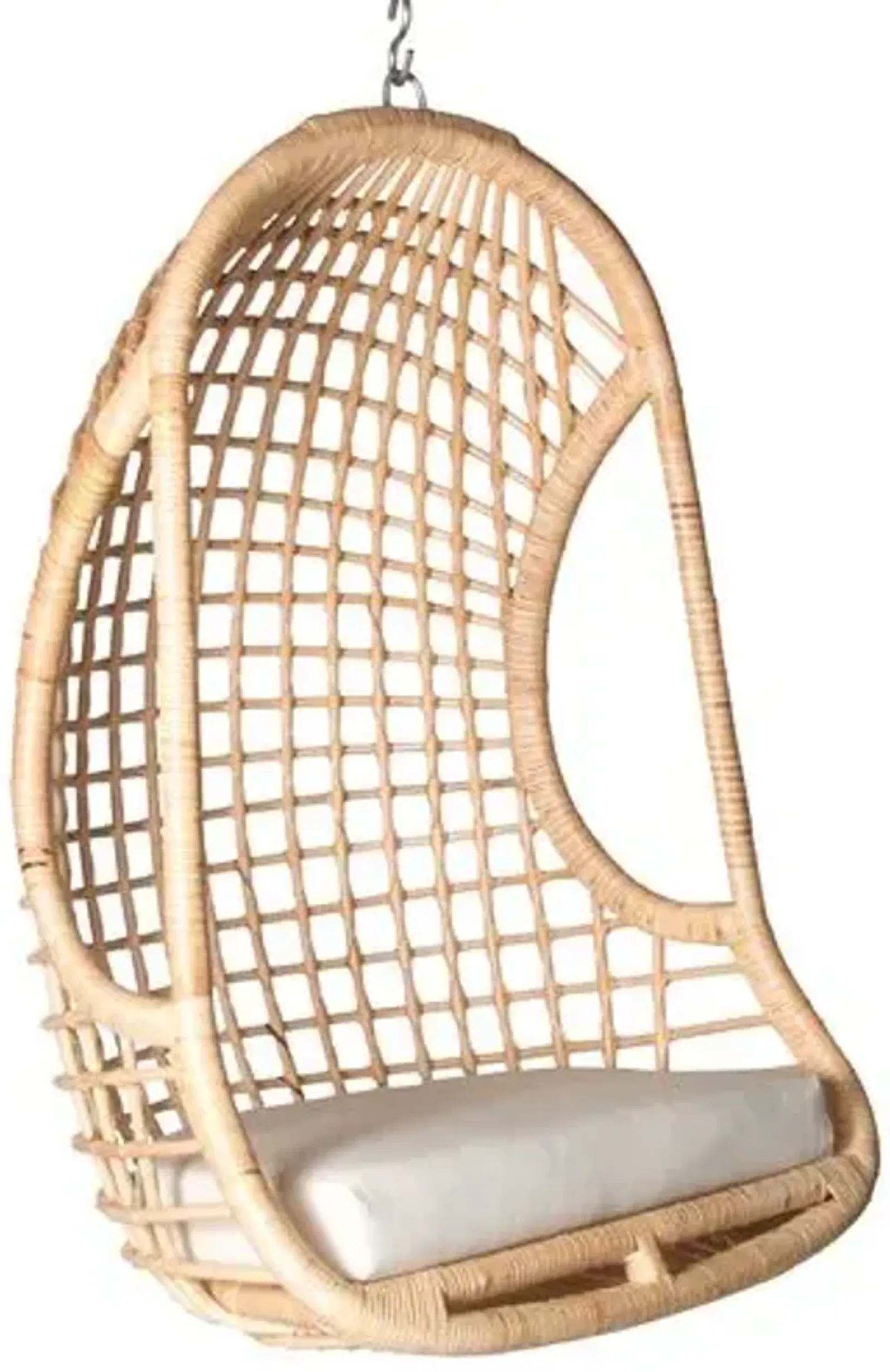 Troy Hanging Chair - Natural - White