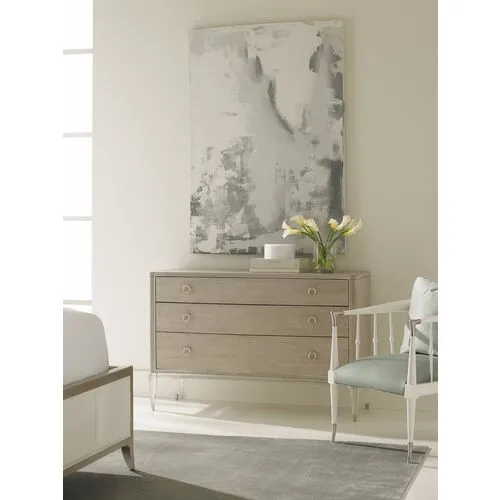 Floating Away Wide Dresser - Pale Gray