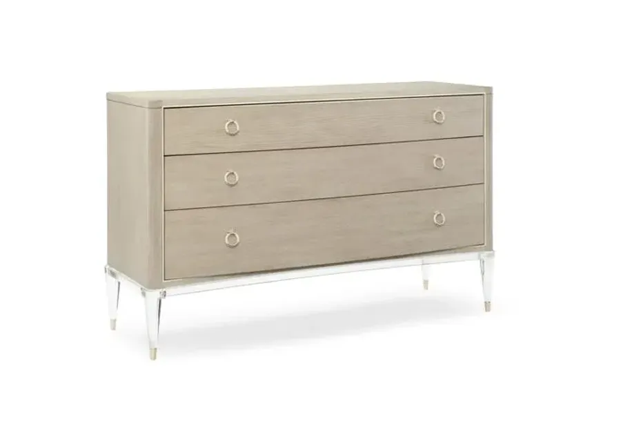 Floating Away Wide Dresser - Pale Gray