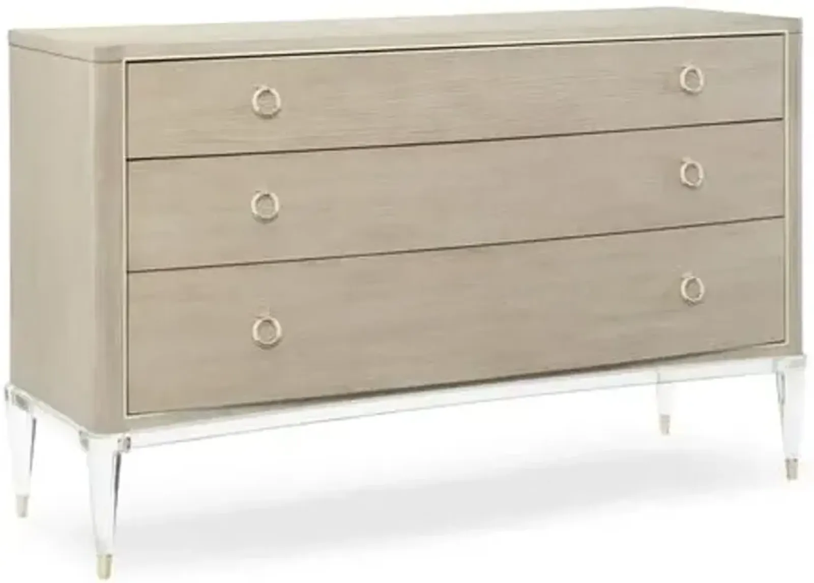 Floating Away Wide Dresser - Pale Gray