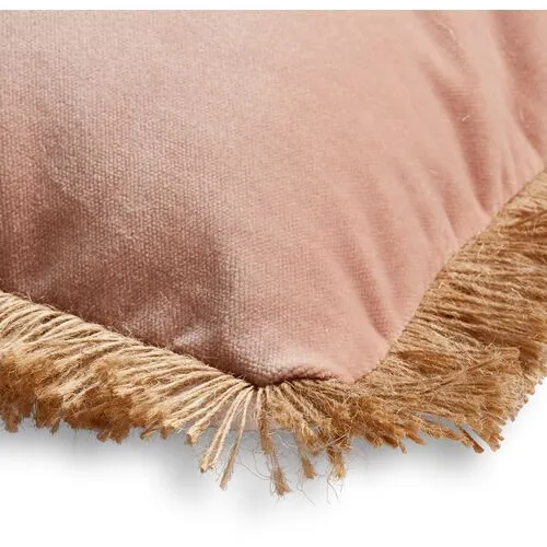 Celeste Velvet Pillow - Blush