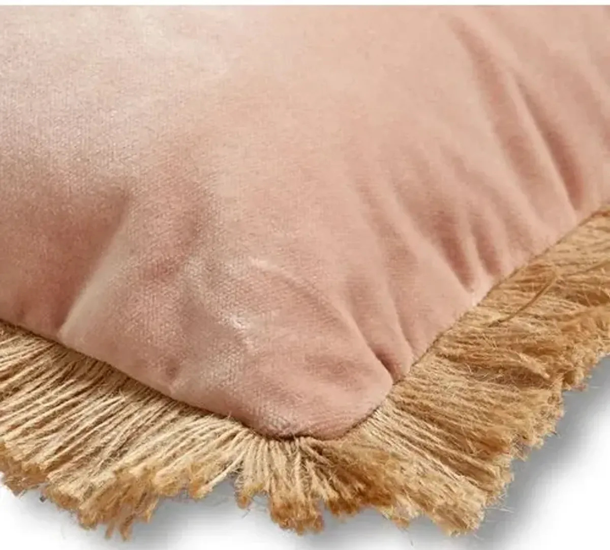 Celeste Velvet Pillow - Blush