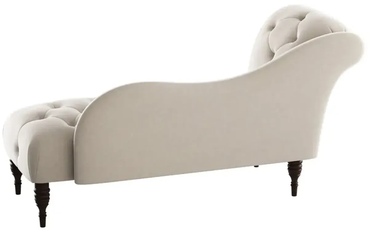 Frances Velvet Tufted Chaise