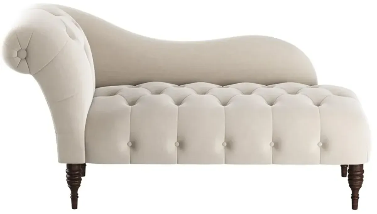 Frances Velvet Tufted Chaise