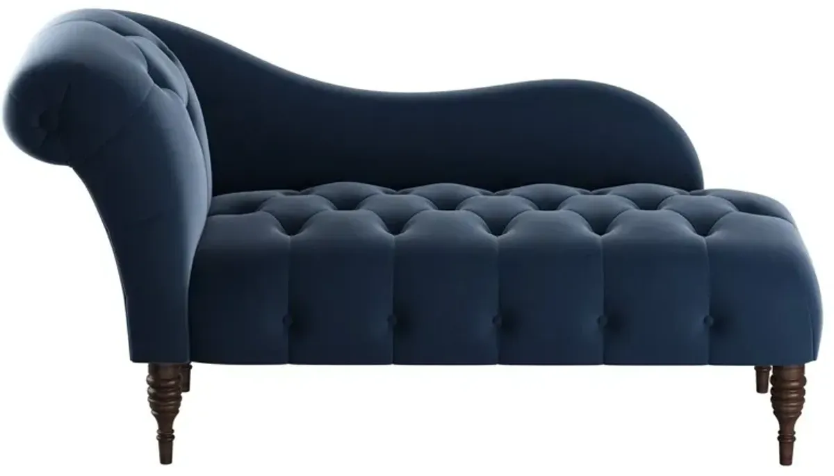 Frances Velvet Tufted Chaise