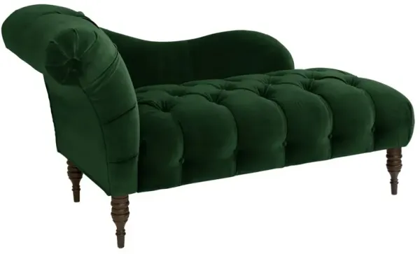 Frances Velvet Tufted Chaise