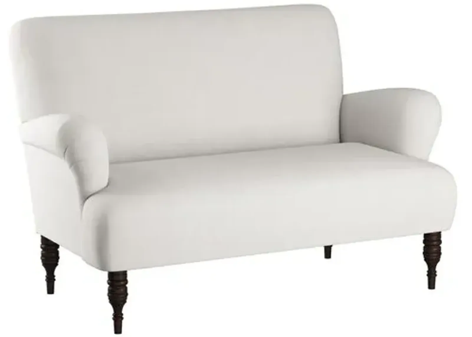 Nicolette Settee - Handcrafted - White