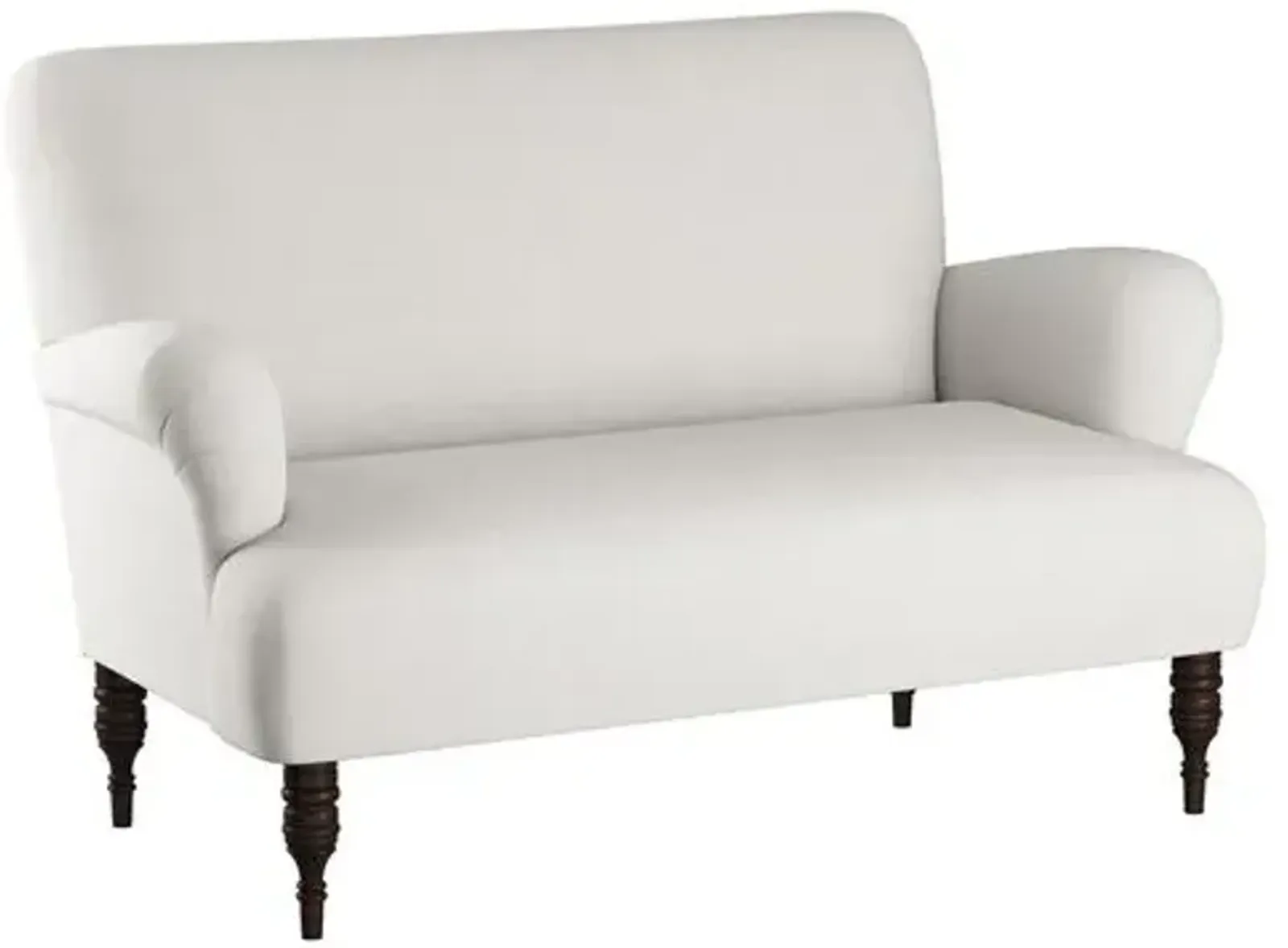 Nicolette Settee - Handcrafted - White