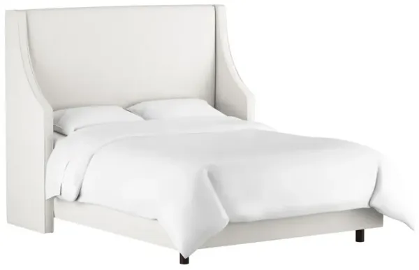 Davis Velvet Wingback Bed