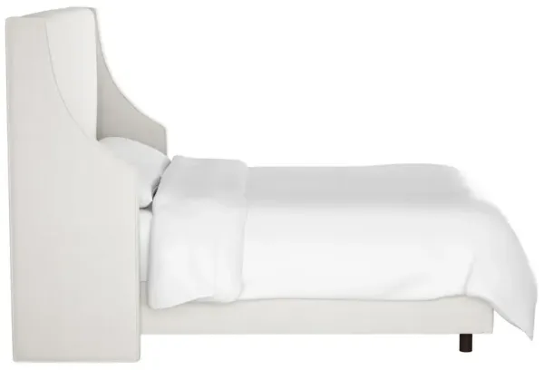 Davis Velvet Wingback Bed