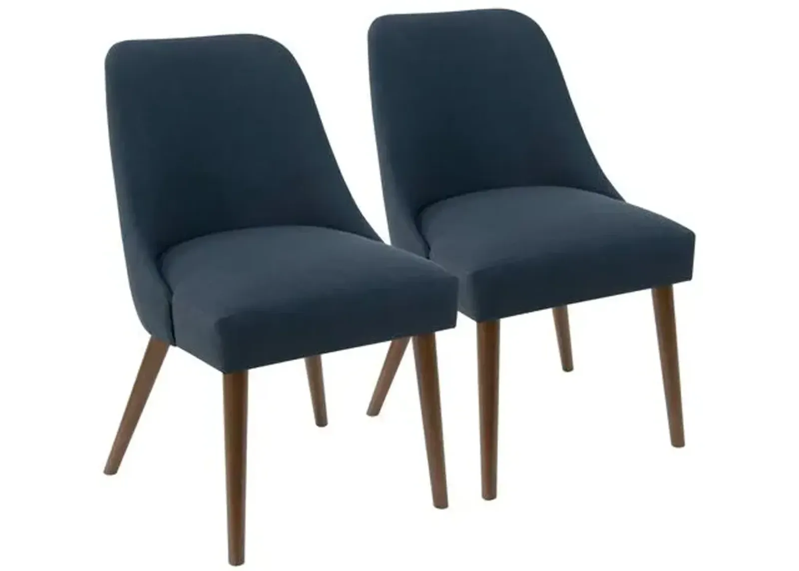 Set of 2 Barron Side Chairs - Handcrafted - Blue