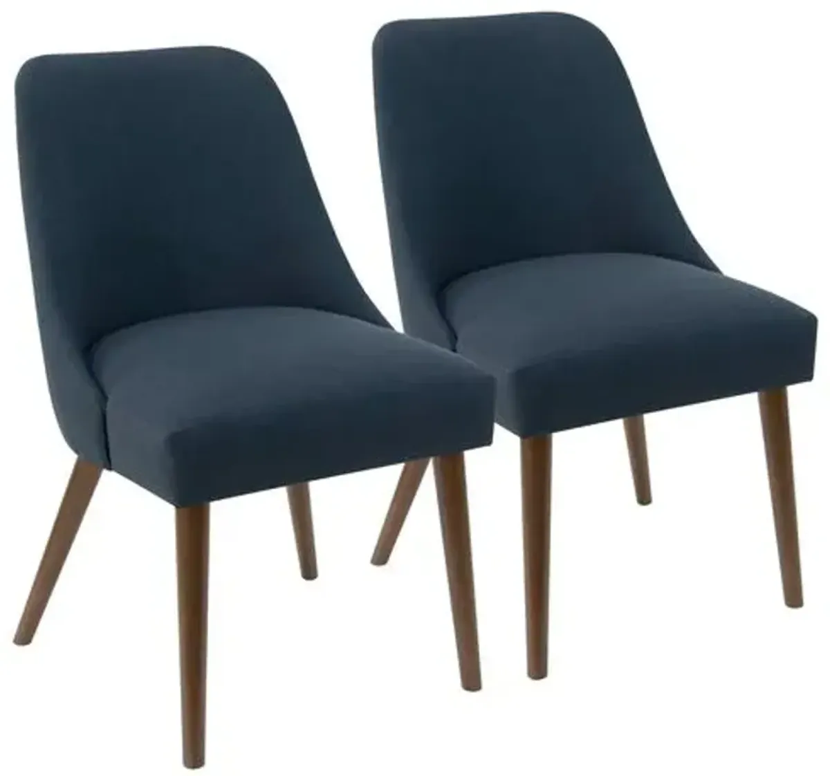 Set of 2 Barron Side Chairs - Handcrafted - Blue