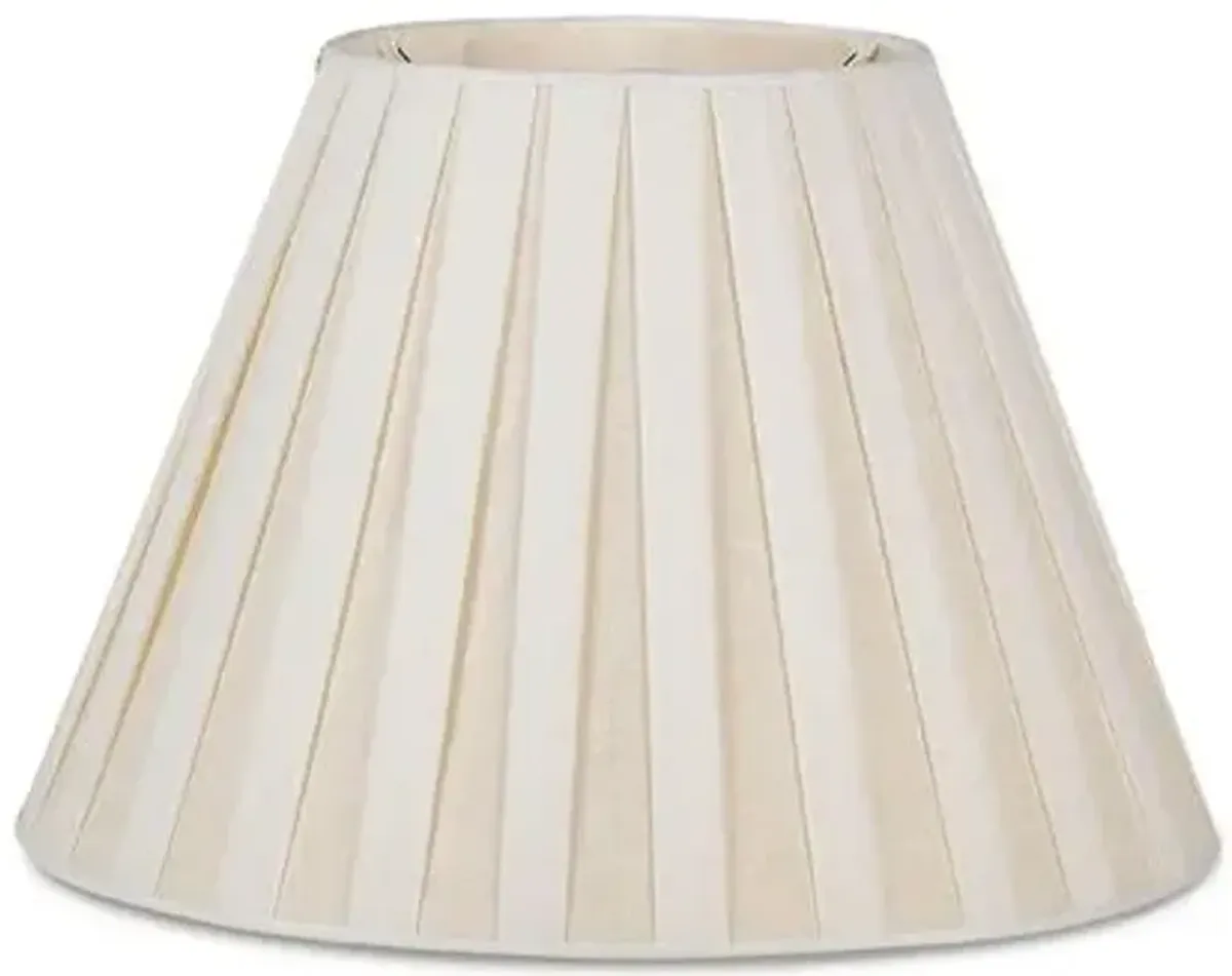 Box-Pleated Lamp Shade - Off-White - Bunny Williams Home - Ivory