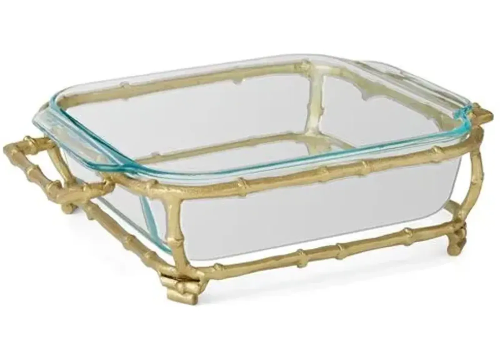 Larsen Square Casserole Holder - Gold