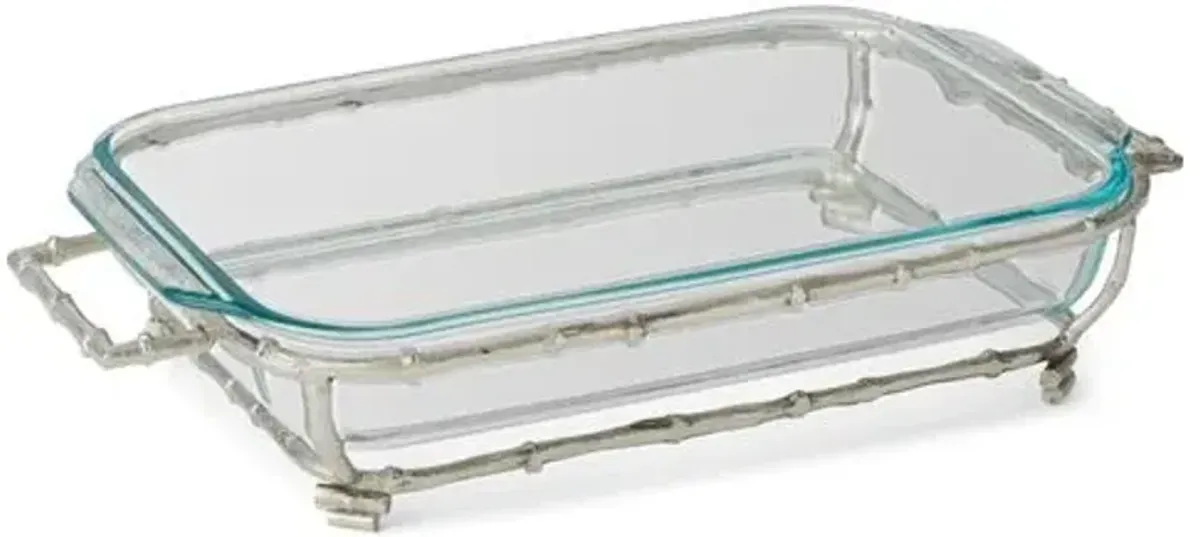 Larsen Rectangular Casserole Holder - Silver