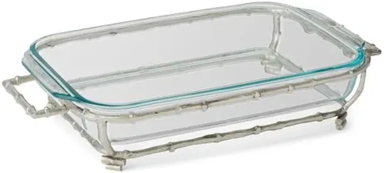 Larsen Rectangular Casserole Holder - Silver