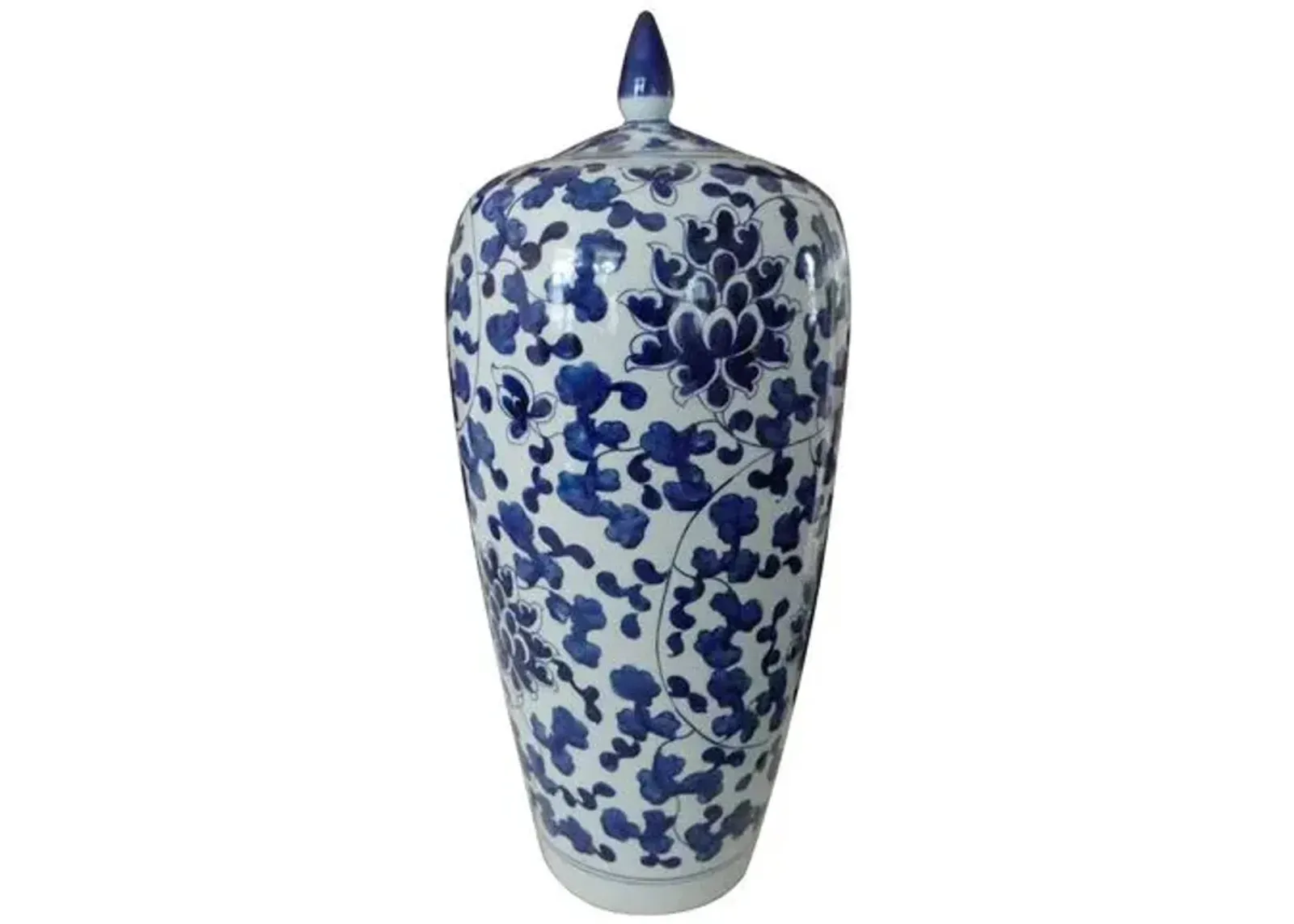 Flint Tall Lily Jar - Blue